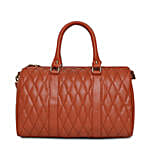 KLEIO Quilted Tassel Hand Bag- Tan