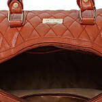 KLEIO Quilted Tassel Hand Bag- Tan
