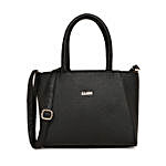KLEIO Solid Style Handbag- Black