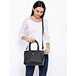 KLEIO Solid Style Handbag- Black