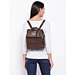 KLEIO Stylish Backpack- Dark Brown