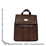 KLEIO Stylish Backpack- Dark Brown