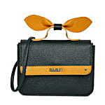 KLEIO Top Bow Sling Bag- Green