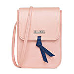 KLEIO Trendy Mobile Pouch Sling Bag- Pink