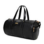KLEIO Unisex Leatherette Duffle Bag Black