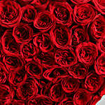 Heart Shaped Red Roses Arrangement