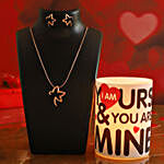 Cute Love Quote Hollow Candle & Pretty Necklace Set