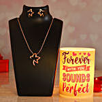 Forever With You Hollow Candle & Pretty Necklace Set