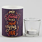 Hug Day Special Hollow Candle & Ferrero Rocher Box