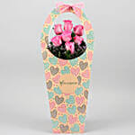 Pink Roses In FNP Heart Sleeve