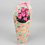 Pink Roses In FNP Heart Sleeve