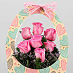 Pink Roses In FNP Heart Sleeve