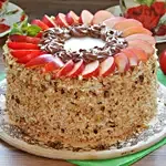 Fruit Walnut Designer Cake- 1 Kg