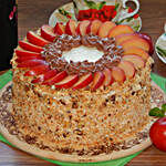 Fruit Walnut Designer Cake- 1 Kg Eggless