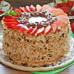 Fruit Walnut Designer Cake- 1 Kg Eggless