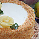 Roses On Top Pineapple Designer Cake- 2 Kg Eggless