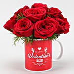 Red Roses In Red V-Day Mug
