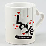 Love Is In The Air White Heart Handle Mug & Wish Tree