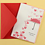 Happy Valentines Day Mug With Love Umbrella Card