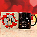 Personalised Couple Photo Table Top With I Love You Mug