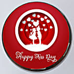Kisses Hearts Chocolate Photo Cake 2 Kg Eggless