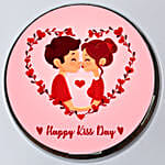 Sweet Kisses Chocolate Photo Cake Half Kg