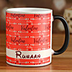 Personalised Name Valentine Magic Mug