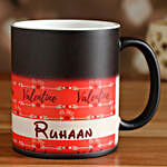 Personalised Name Valentine Magic Mug