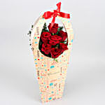 Red Roses In FNP Love Sleeve and Cadbury Dairy Milk