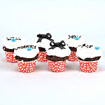 Pretty Propose Chocolate Cup Cake Set of 6