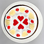 Pineapple With Hearts Cake Half Kg Eggless