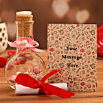 Personalised Love Message in a Pretty Bottle