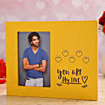Personalised Photo You Are My Love Yellow Picture Frame