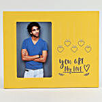 Personalised Photo You Are My Love Yellow Picture Frame