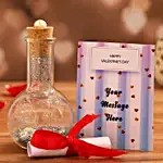Personalised Valentines Love Message in a Bottle