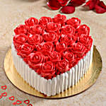 Pretty Roses Black Forest Cake- Eggless 1 Kg