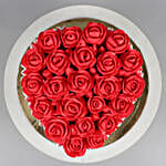 Pretty Roses Black Forest Cake- Eggless 1 Kg