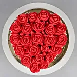 Pretty Roses Black Forest Cake- Eggless Half Kg