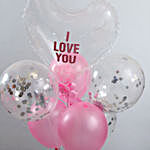 I Love You Pink Balloon Bouquet