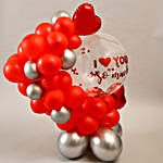 Love You Red Theme Balloon Bouquet