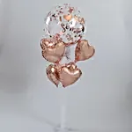 Rose Gold Love You Balloon Bouquet