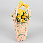 Yellow Roses In FNP Love Sleeve & Wish Tree
