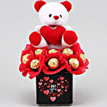 Love Teddy With Ferrero Rocher Gift & Wish Tree