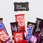 Stylish Chocolate Arrangement & Happy Birthday Tag