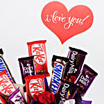 Stylish Chocolate Arrangement & Love You Tag