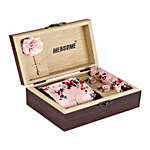 Mensome Floral Neck Tie Gift Set & Red Heart