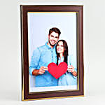 Personalised Golden Finish Couple Photo Frame