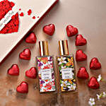 Natural Oil Perfume Hamper & Chocolate Box