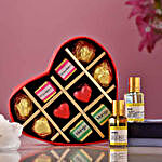 Natural Oil Perfume With Heart Chocolate Box