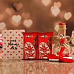 Personalised Message In Love Bottle & Nestle KitKat